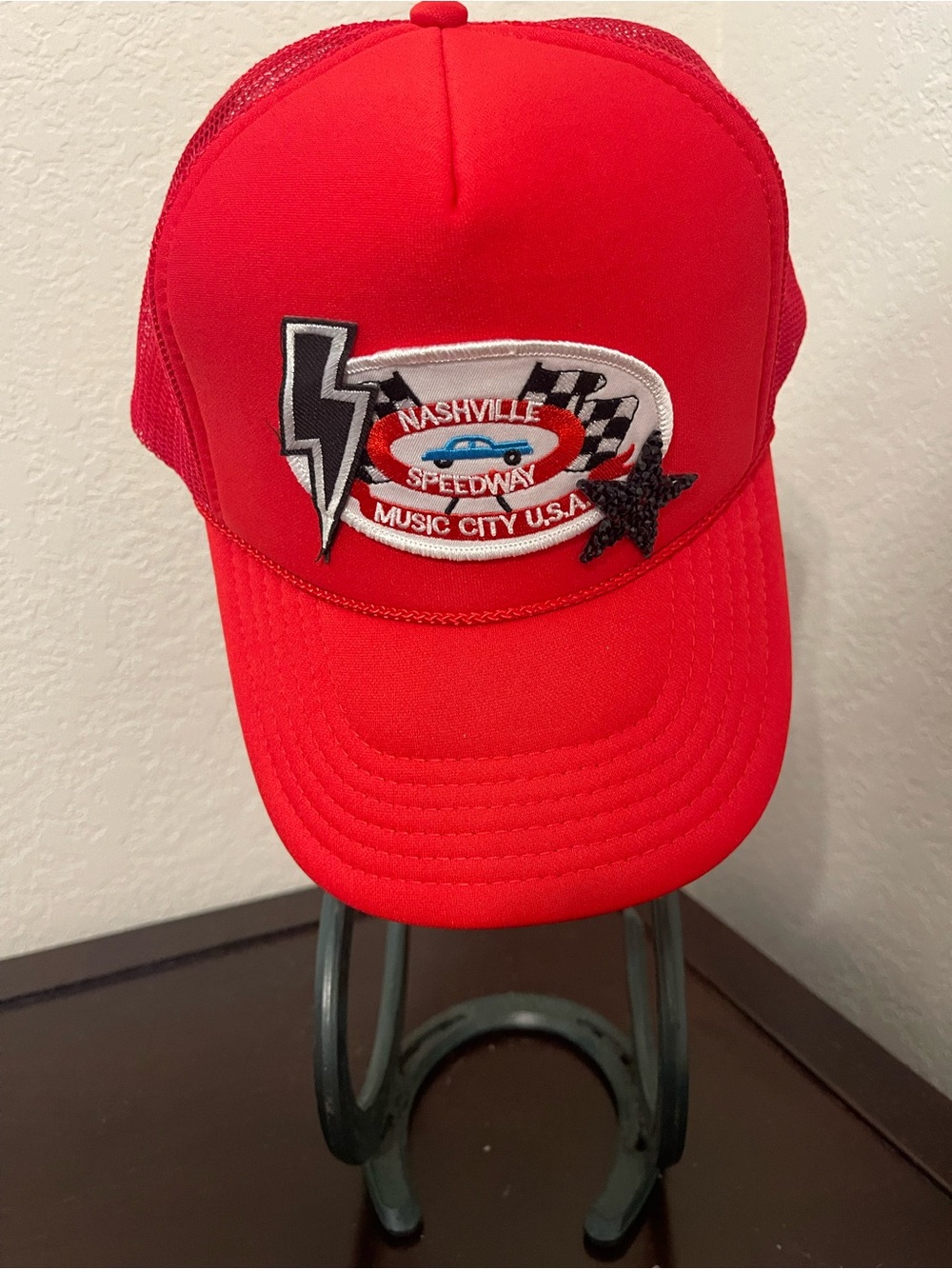 OTTO Red Nashville Speedway Trucker Hat
